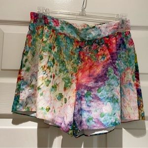 Askari water color silk shorts size Small